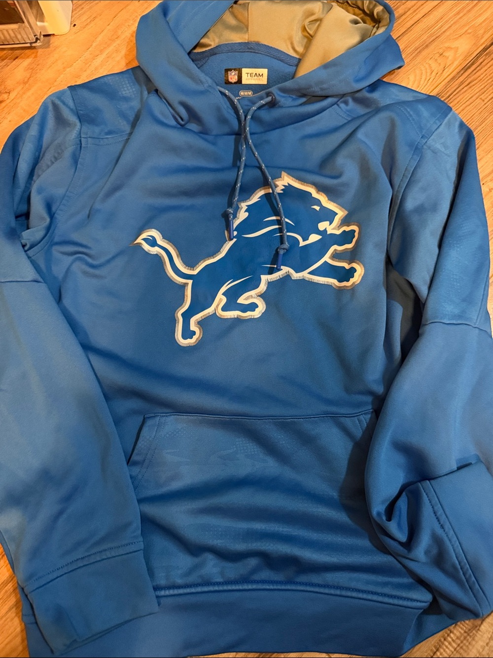 NFL Royal Blue Crewneck Hoodie with Lion Logo